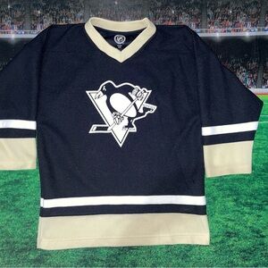 Reebok Pittsburgh Penguins Sydney Crosby Hockey Jersey #87 Sz Large 12/14 Youth